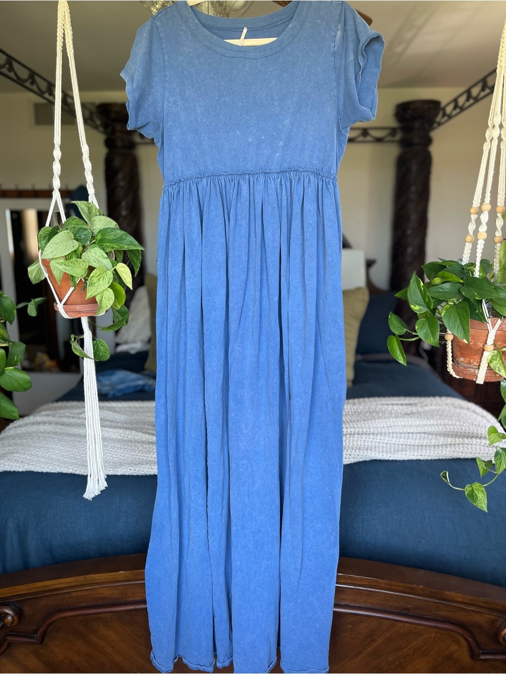 Free People Blue Carissa Maxi Dress